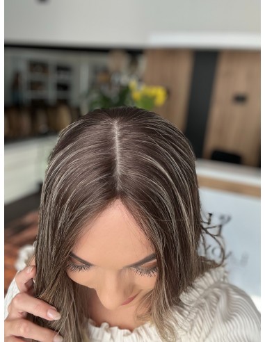 BAJA 55 CM-TOPPER Z WŁOSÓW NATURALNYCH PREMIUM