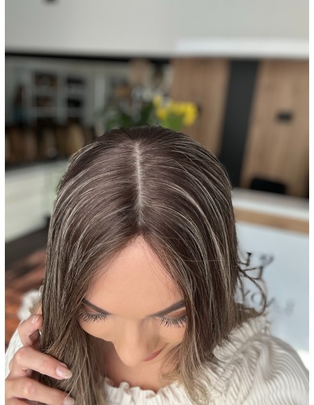 BAJA 55 CM-TOPPER Z WŁOSÓW NATURALNYCH PREMIUM