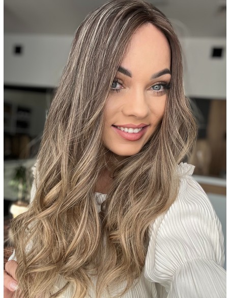 BAJA 55 CM-TOPPER Z WŁOSÓW NATURALNYCH PREMIUM