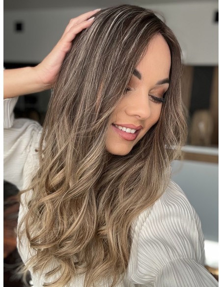 BAJA 55 CM-TOPPER Z WŁOSÓW NATURALNYCH PREMIUM