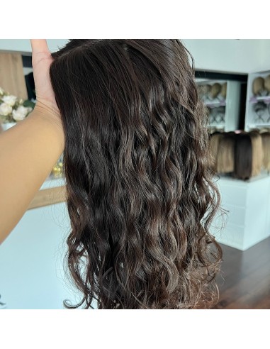 NILA 35-40" TOPPER Z WŁOSÓW NATURALNYCH  KRĘCONYCH