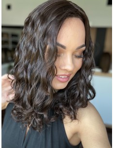 NILA 35-40" TOPPER Z WŁOSÓW NATURALNYCH  KRĘCONYCH