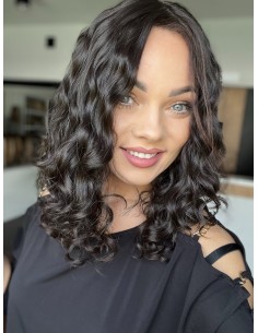 INA 40" TOPPER Z WŁOSÓW NATURALNYCH  KRĘCONYCH 2