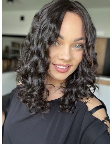 INA 40" TOPPER Z WŁOSÓW NATURALNYCH  KRĘCONYCH