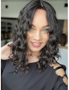 INA 40" TOPPER Z WŁOSÓW NATURALNYCH  KRĘCONYCH