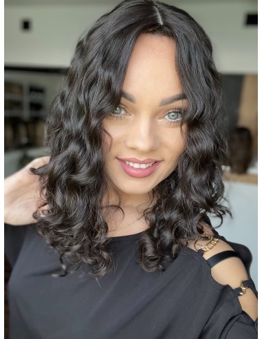 INA 40" TOPPER Z WŁOSÓW NATURALNYCH  KRĘCONYCH