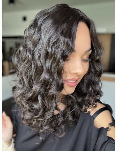 INA 40" TOPPER Z WŁOSÓW NATURALNYCH  KRĘCONYCH