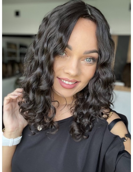 INA 40" TOPPER Z WŁOSÓW NATURALNYCH  KRĘCONYCH