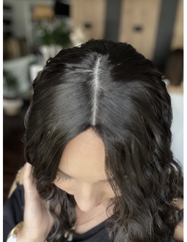 INA 40" TOPPER Z WŁOSÓW NATURALNYCH  KRĘCONYCH