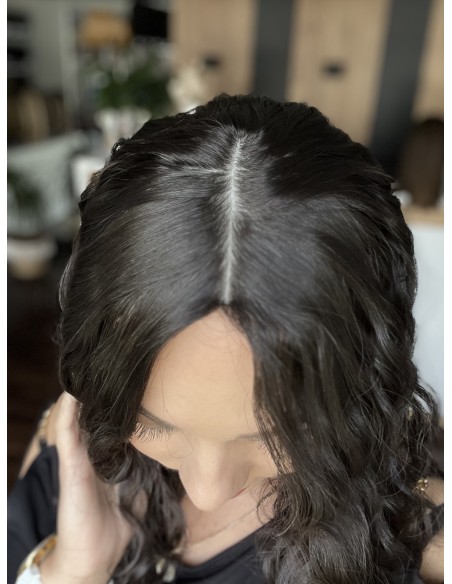 INA 40" TOPPER Z WŁOSÓW NATURALNYCH  KRĘCONYCH