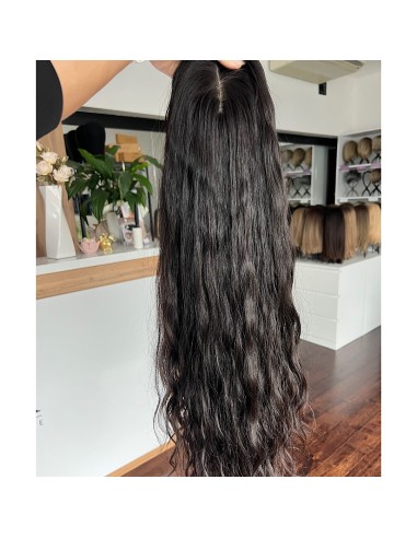 INA 75 CM" TOPPER Z WŁOSÓW NATURALNYCH  FALOWANYCH