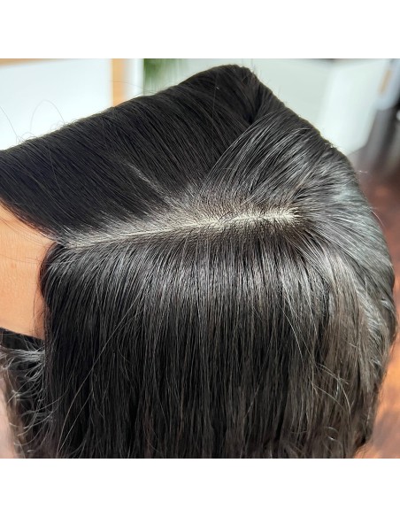 INA 75 CM" TOPPER Z WŁOSÓW NATURALNYCH  FALOWANYCH