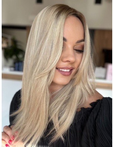 Topper Soa 45 cm – baleyage blond z odrostem, włosy naturalne