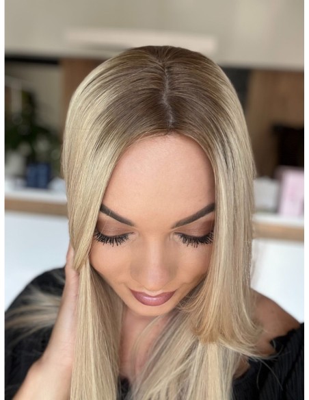 Topper Soa 45 cm – baleyage blond z odrostem, włosy naturalne