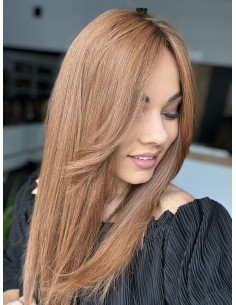 "HANA 45-50 cm "TOPPER Z WŁOSÓW NATURALNYCH  Z GRZYWKĄ NA BOKI 2