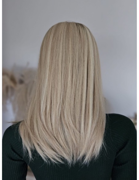 Topper Soa 45 cm – baleyage blond z odrostem, włosy naturalne