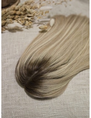 Topper Soa 45 cm – baleyage blond z odrostem, włosy naturalne