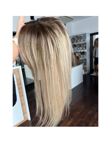 Natalia 02- 45 cm-Mono topper z włosów naturalnych