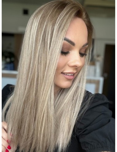 "TORI-45" DŁUGA PERUKA Z WŁOSÓW NATURALNYCH  "M"