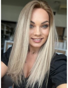 "TORI-45" DŁUGA PERUKA Z WŁOSÓW NATURALNYCH  "M" 2