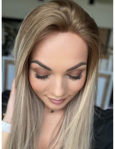 "TORI-45" DŁUGA PERUKA Z WŁOSÓW NATURALNYCH  "M"