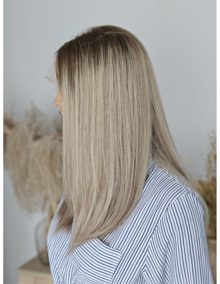 "TORI-45" DŁUGA PERUKA Z WŁOSÓW NATURALNYCH  "M"