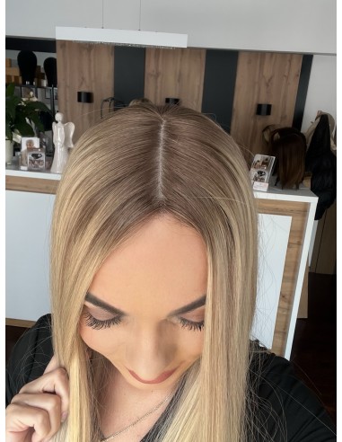 "ANIA 60 CM PREMIUM"-TOPPER Z WŁOSÓW NATURALNYCH