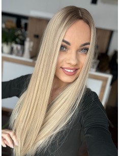 "ANIA 60 CM PREMIUM"-TOPPER Z WŁOSÓW NATURALNYCH