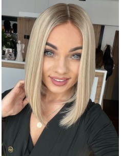 ANIA 30 CM PREMIUM "S"-PERUKA LACE FRONT Z WŁOSÓW NATURALNYCH