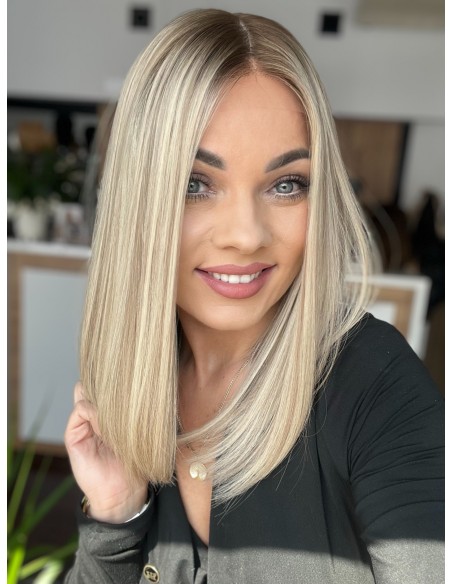 ANIA 40 CM PREMIUM "M"-PERUKA LACE FRONT Z WŁOSÓW NATURALNYCH