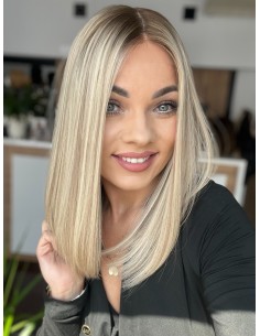 ANIA 40 CM PREMIUM "S"-PERUKA LACE FRONT Z WŁOSÓW NATURALNYCH