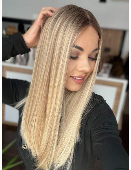 ANIA 50 CM PREMIUM "S"-PERUKA LACE FRONT Z WŁOSÓW NATURALNYCH