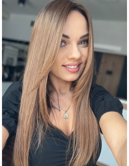 "JUSTI 55 CM" DŁUGI TOPPER Z WŁOSÓW NATURALNYCH