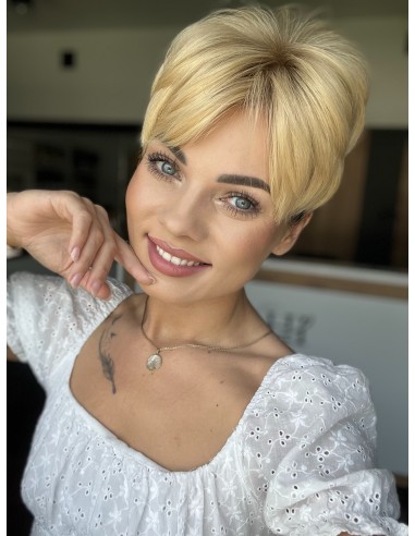 "JONI LO " KRÓTKI TOPPER Z WŁOSÓW NATURALNYCH