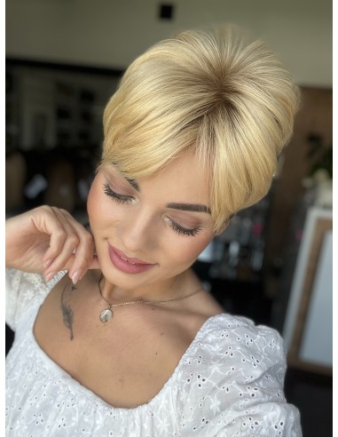 "JONI LO " KRÓTKI TOPPER Z WŁOSÓW NATURALNYCH