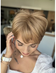 "JONI KM " KRÓTKI TOPPER Z WŁOSÓW NATURALNYCH 2