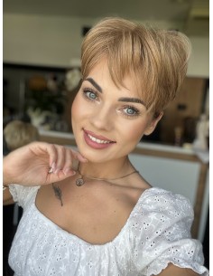 "JONI KM " KRÓTKI TOPPER Z WŁOSÓW NATURALNYCH