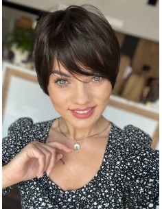 Amber Dark Chocolate-Peruka z włosów syntetycznych NAH 2