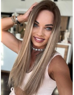 "MILENA 55  "LACE FRONT PERUKA Z WŁOSÓW NATURALNYCH  PREMIUM   "M"