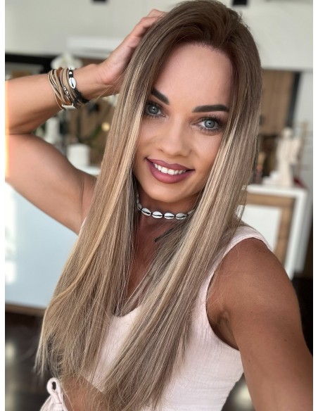 "MILENA 55  "LACE FRONT PERUKA Z WŁOSÓW NATURALNYCH  PREMIUM   "M"