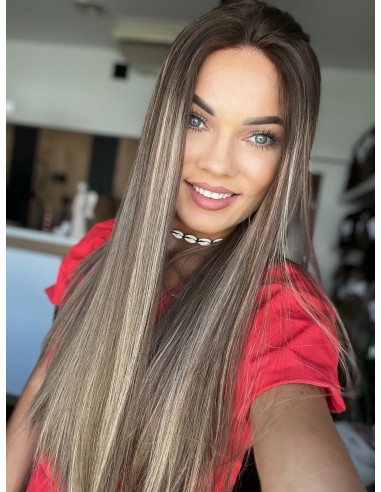 SENDI 60 "S"-DŁUGA PERUKA LACE FRONT Z WŁOSÓW NATURALNYCH