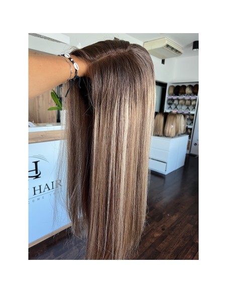 SENDI 60 "S"-DŁUGA PERUKA LACE FRONT Z WŁOSÓW NATURALNYCH