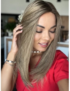 "MEGAN S8 "40-45 MEDYCZNA PERUKA Z WŁOSÓW NATURALNYCH 2