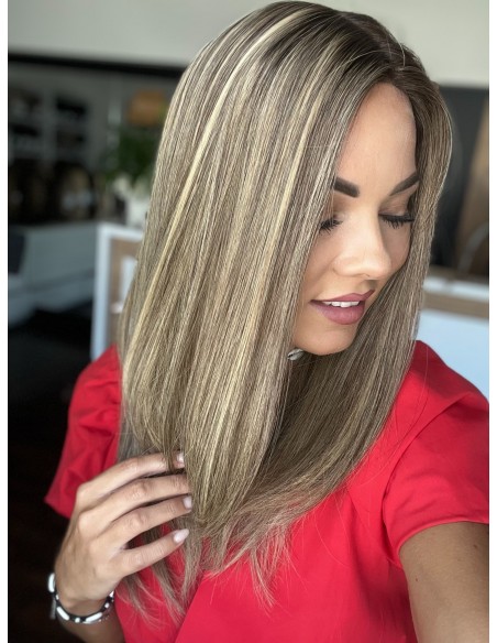 "MEGAN S8 "40-45 MEDYCZNA PERUKA Z WŁOSÓW NATURALNYCH