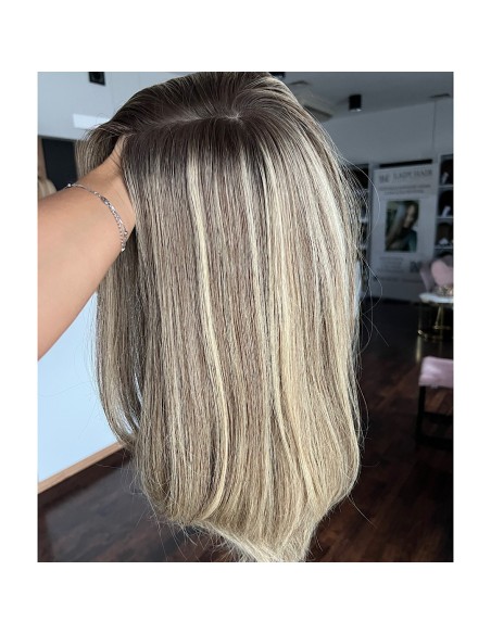 "MEGAN S8 "40-45 MEDYCZNA PERUKA Z WŁOSÓW NATURALNYCH