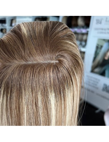 "PRIMA 40-45 CM  TOPPER Z WŁOSÓW NATURALNYCH  Z GRZYWKĄ