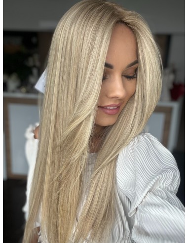 VELIRA 55-60 CM "DŁUGI TOPPER Z WŁOSÓW NATURALNYCH Z GRZYWKĄ HOLLYWOOD