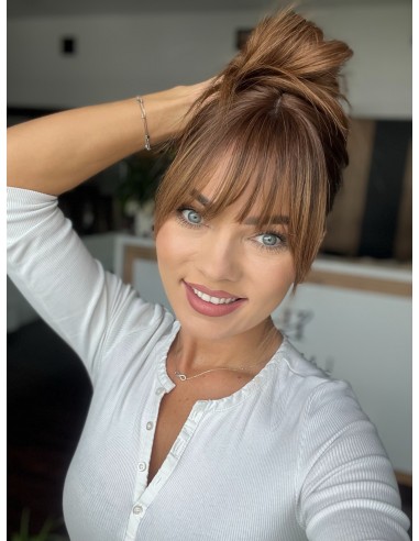 "JUSTI 55 CM Z GRZYWKĄ" DŁUGI TOPPER Z WŁOSÓW NATURALNYCH