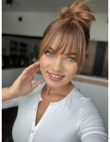 "JUSTI 55 CM Z GRZYWKĄ" DŁUGI TOPPER Z WŁOSÓW NATURALNYCH