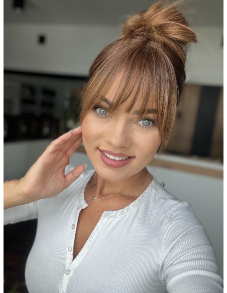 "JUSTI 55 CM Z GRZYWKĄ" DŁUGI TOPPER Z WŁOSÓW NATURALNYCH